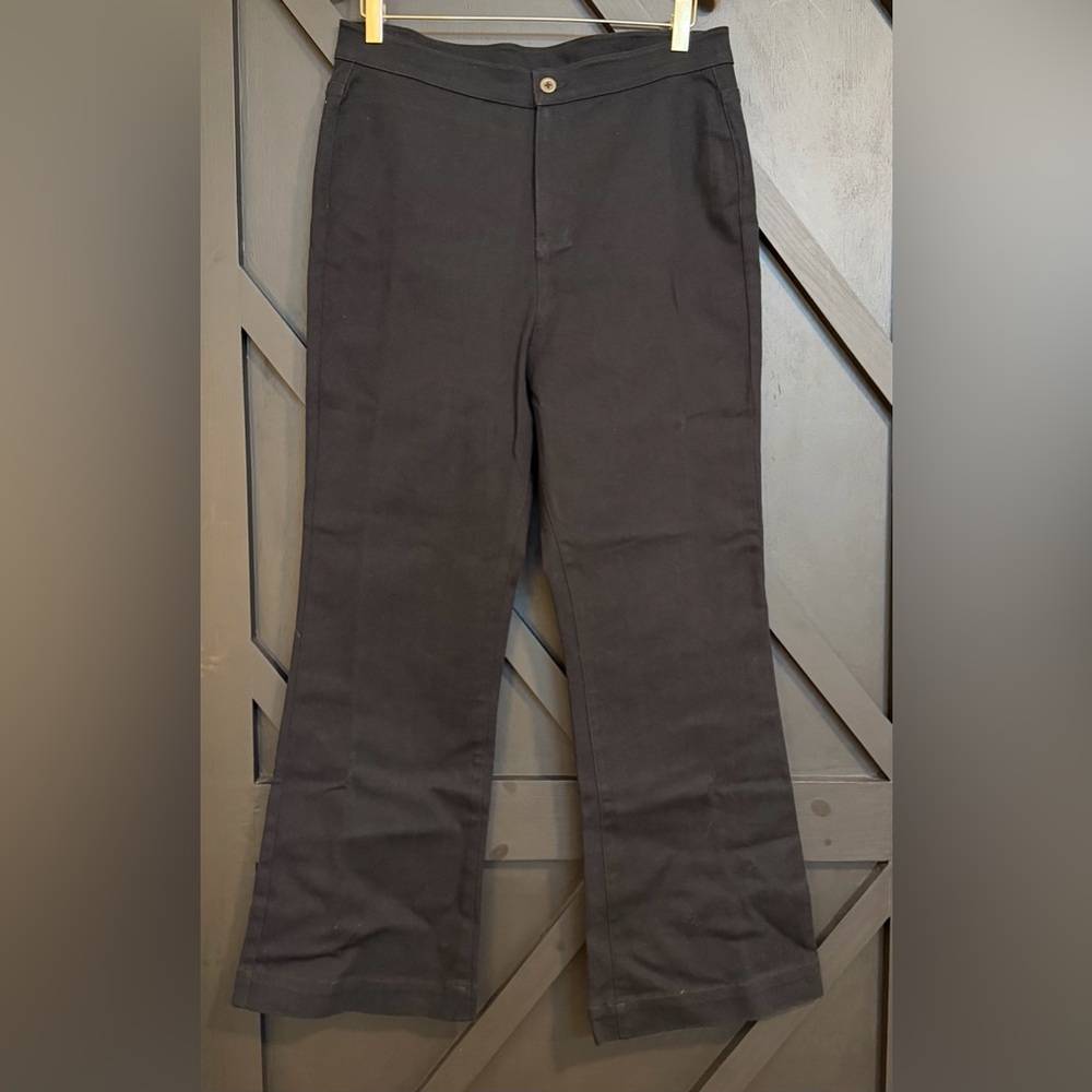 NWT Julia Amory Bell Pant Twill in Black, Size Large - Picture 6 of 14